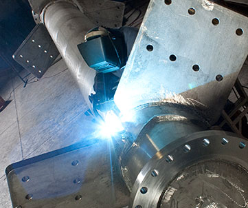 Welding an impeller